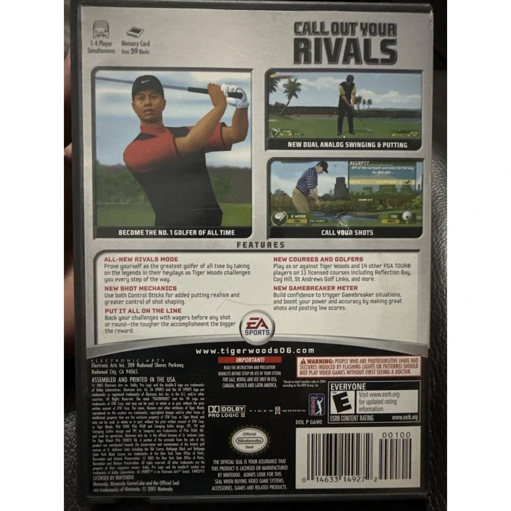 Tiger‎ Woods PGA Tour 06 (Nintendo GameCube, 2005)